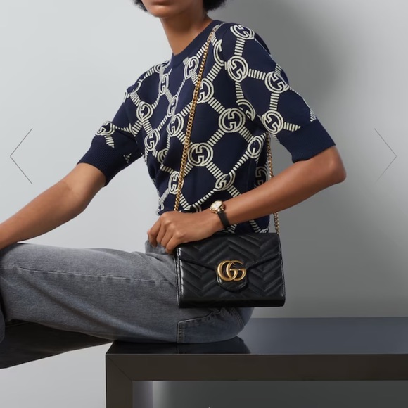 Gucci Marmont mini black leather bag - Picture 3 of 4